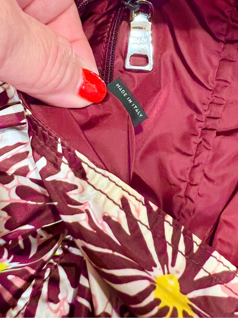 Prada⭐️Auth! Floral Shoulder Bag in Pink, Brown & Yellow! New!⭐️CARD! Offers?!! - Picture 8 of 14